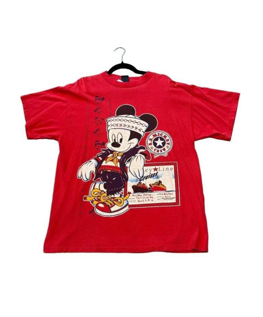 Vintage Mickey Unlimited Jerry Leigh Mickey Mouse S.S. Mickey Cruises T-Shirt On